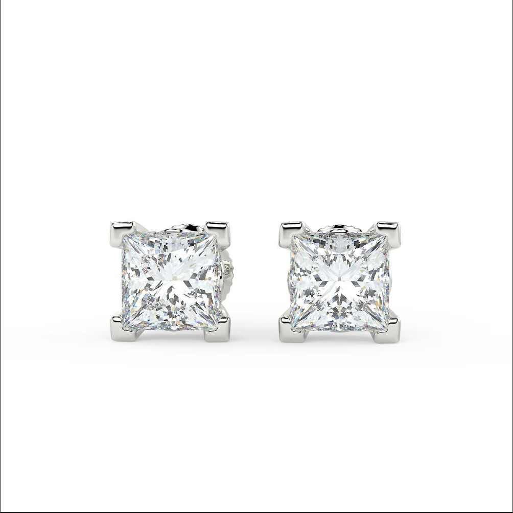 Sirius Princess Stud Earrings - Multiple Sizes