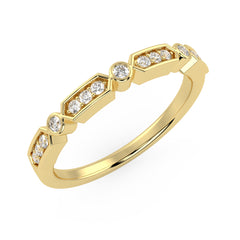 Voyager Ring in White Gold in 10K Gold (0.11 Ct. Tw.)