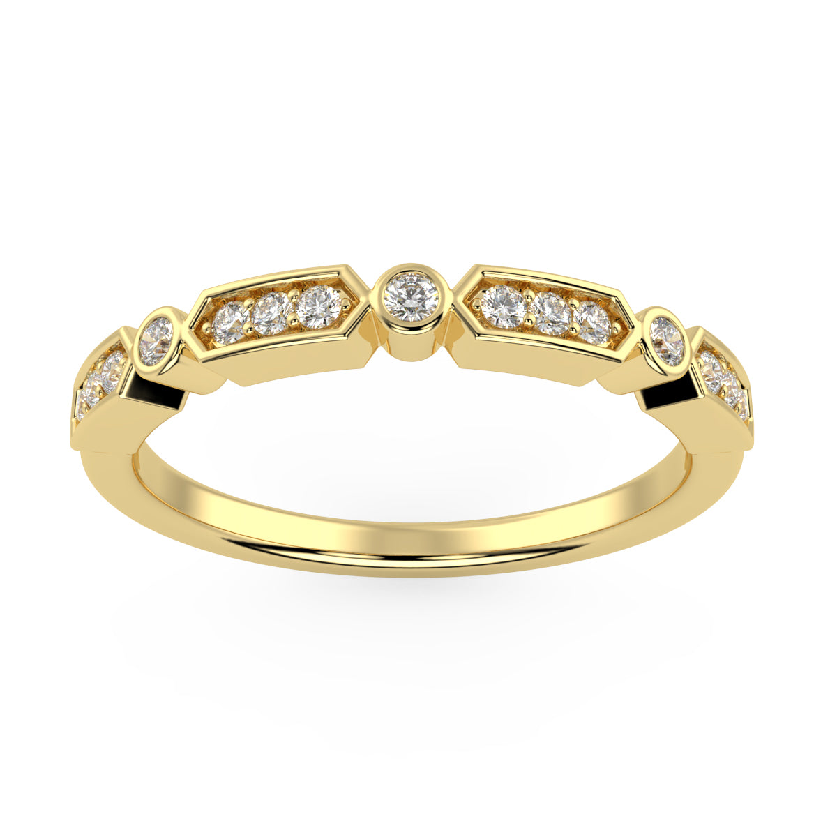 Voyager Ring in White Gold in 10K Gold (0.11 Ct. Tw.)