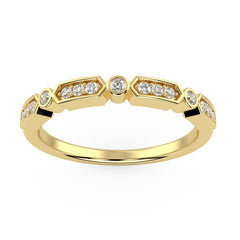 Voyager Ring in White Gold in 10K Gold (0.11 Ct. Tw.)