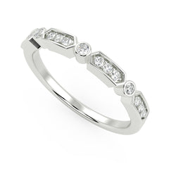Voyager Ring in White Gold in 10K Gold (0.11 Ct. Tw.)