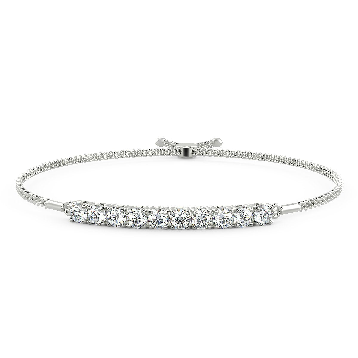 River of Light Bracelet in 14K White Gold (1.00 Ct. Tw.)