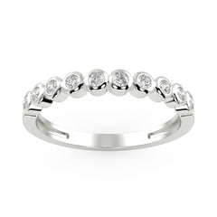 Vega Bezel Band in White Gold (0.10 Ct. Tw.)
