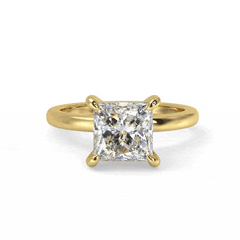 Sirius Princess Engagement Ring in Yellow Gold