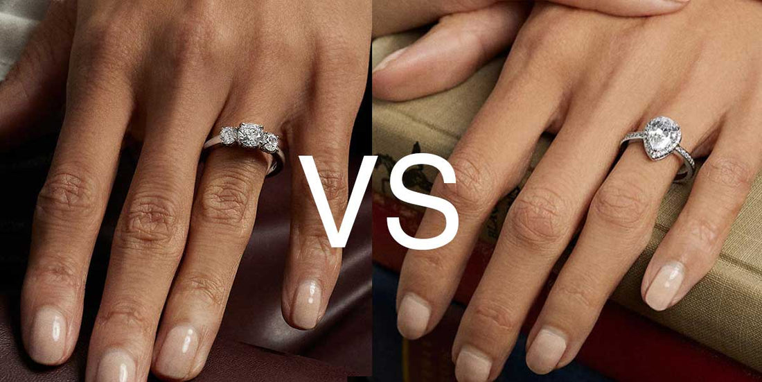 Three Stone vs Halo Engagement Rings