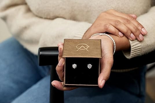 Carbon Atelier IGI Certified Lab Grown Diamond Stud Earrings Set