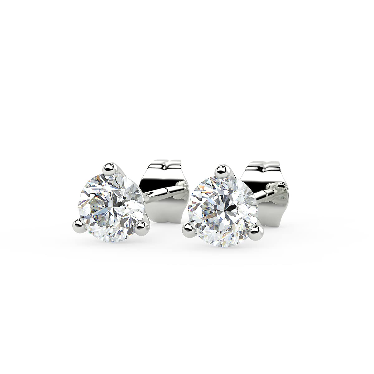 Carbon Atelier IGI Certified Lab Grown Diamond Stud Earrings