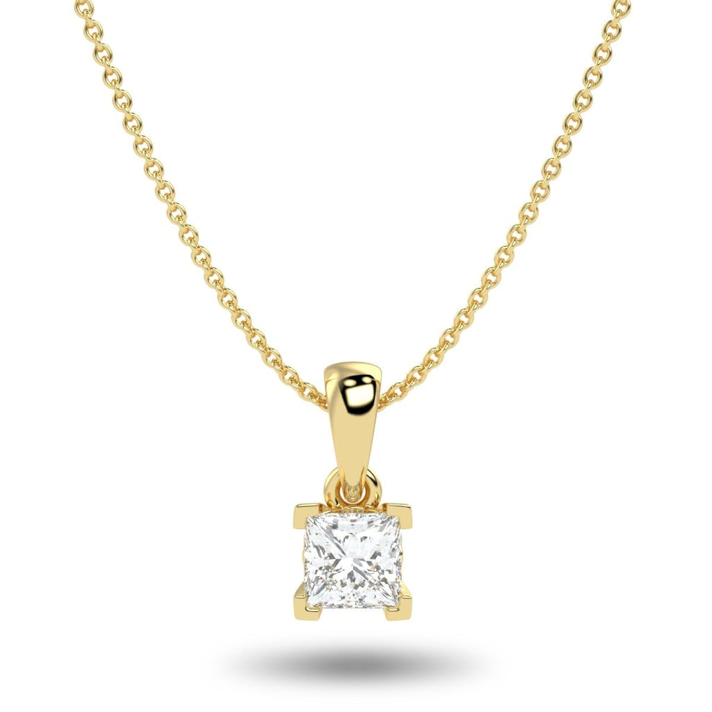 Princess Cut Necklace in 14K Gold [0.33 - 3.00 Ct. Tw.]