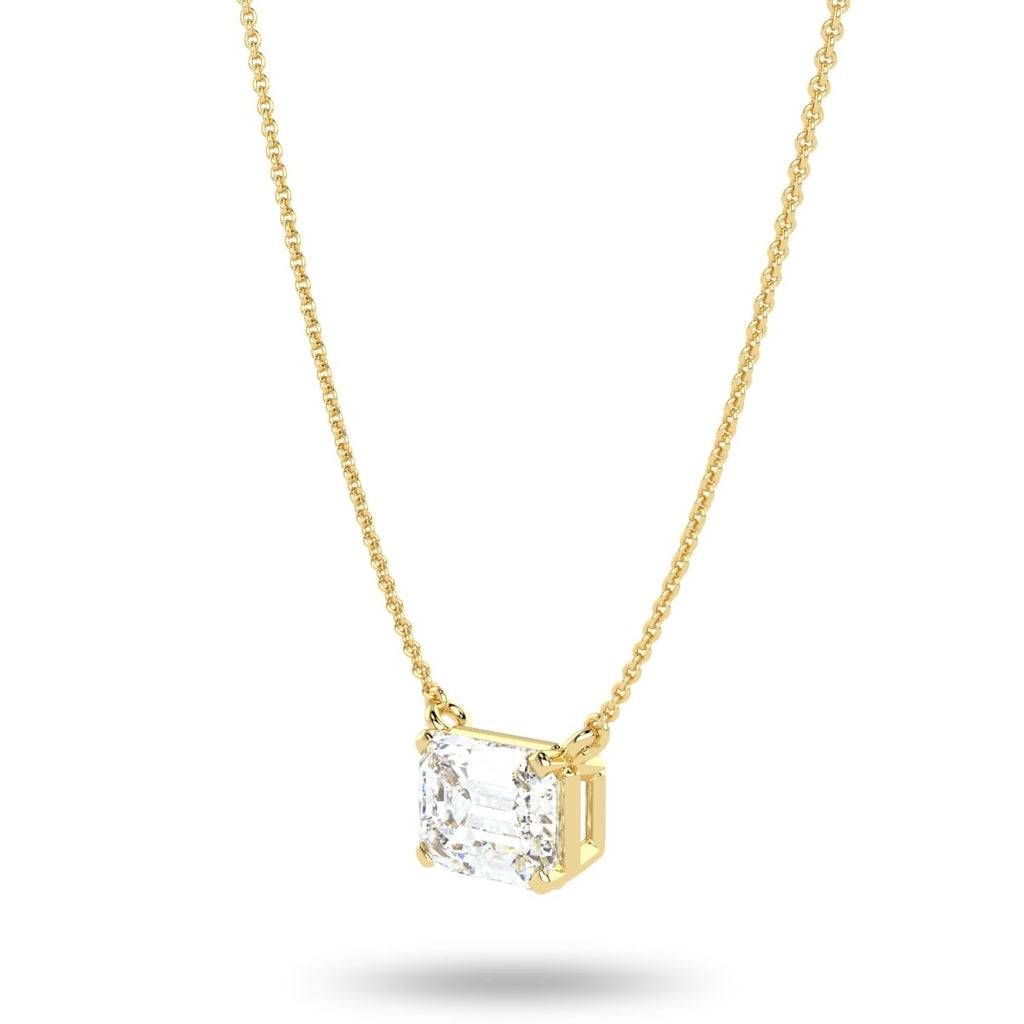 East-West Emerald Necklace in 14K Gold [0.33 - 3.00 Ct. Tw.]