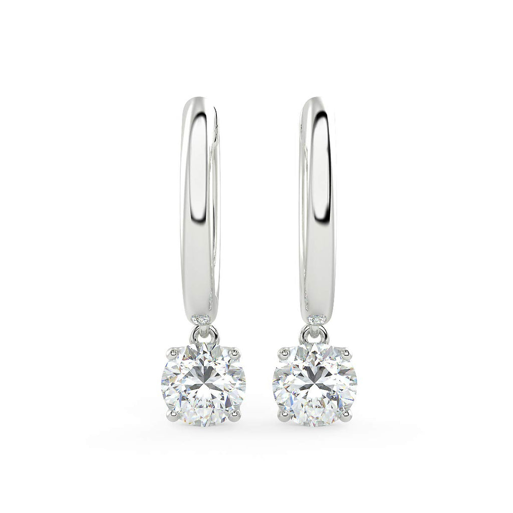 IGI Lab Grown Diamond Huggie Hoop Earrings [0.50 - 4.00 Ct. Tw.]