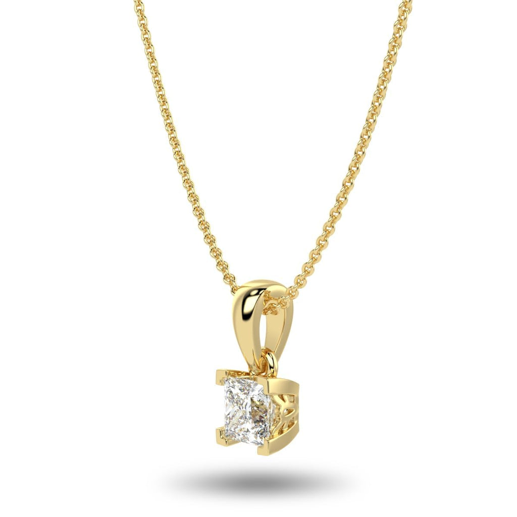 Princess Cut Necklace in 14K Gold [0.33 - 3.00 Ct. Tw.]