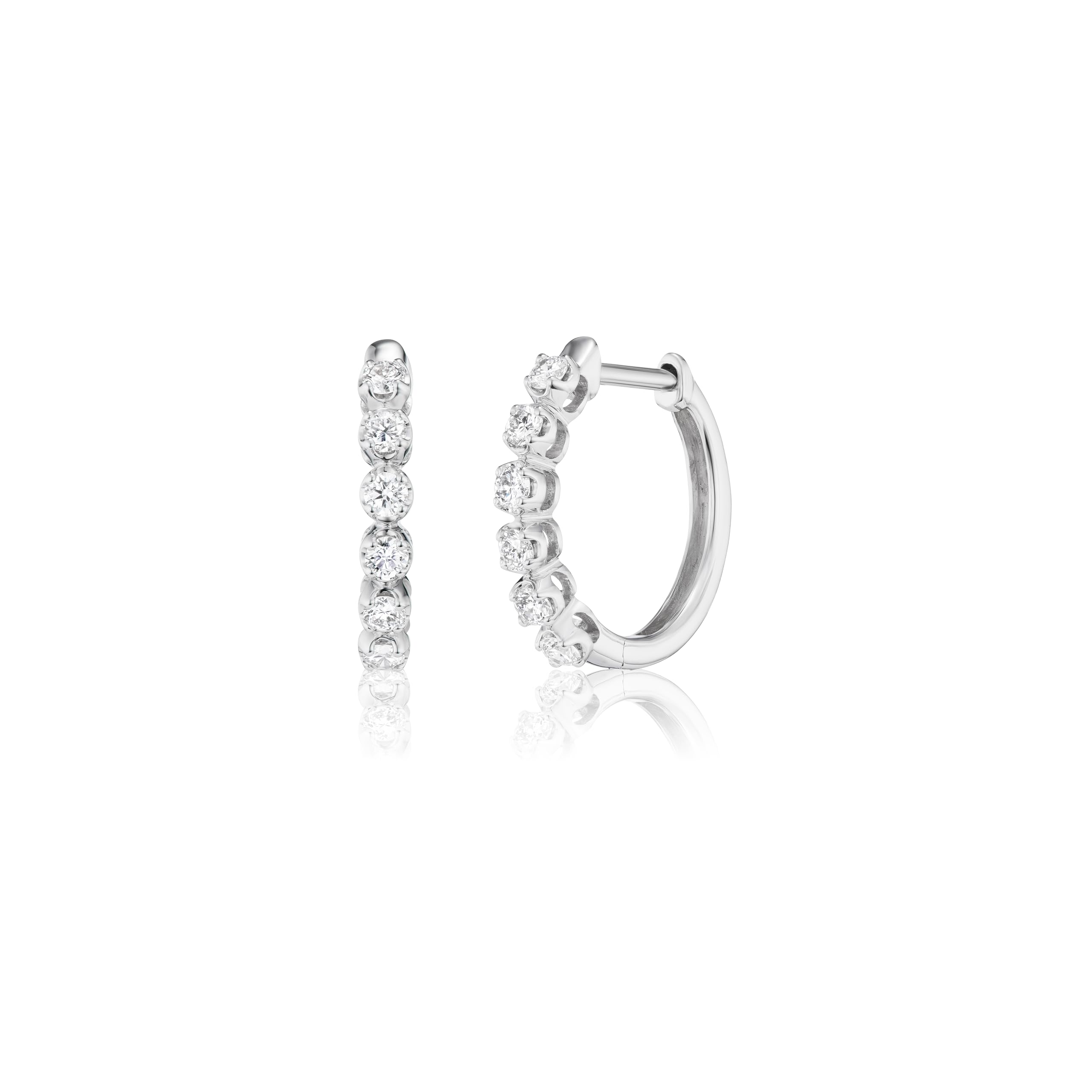 Lab Grown Diamond Huggie Hoop Earrings for Women