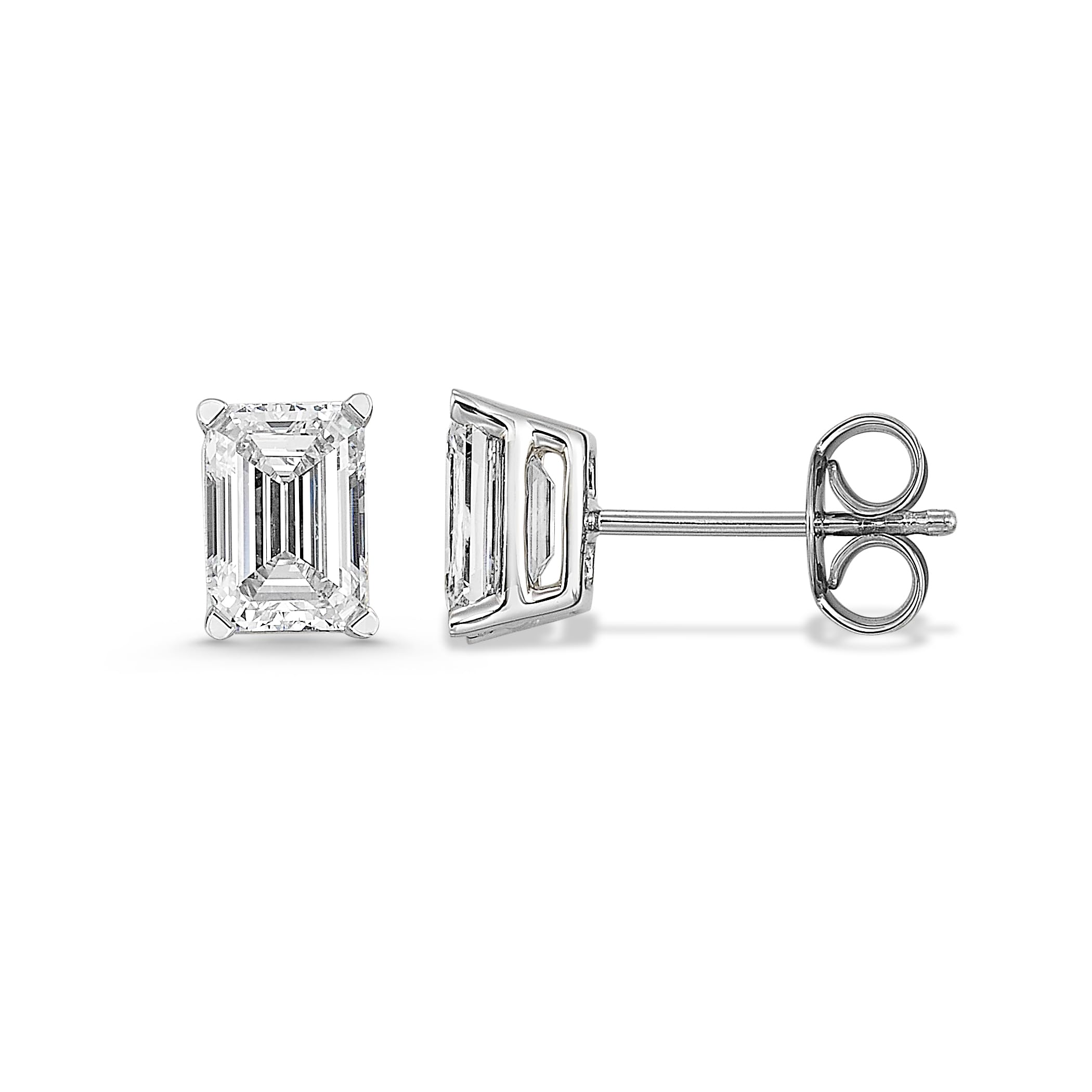 Carbon Atelier IGI Certified Lab Grown Diamond Stud Earrings Set