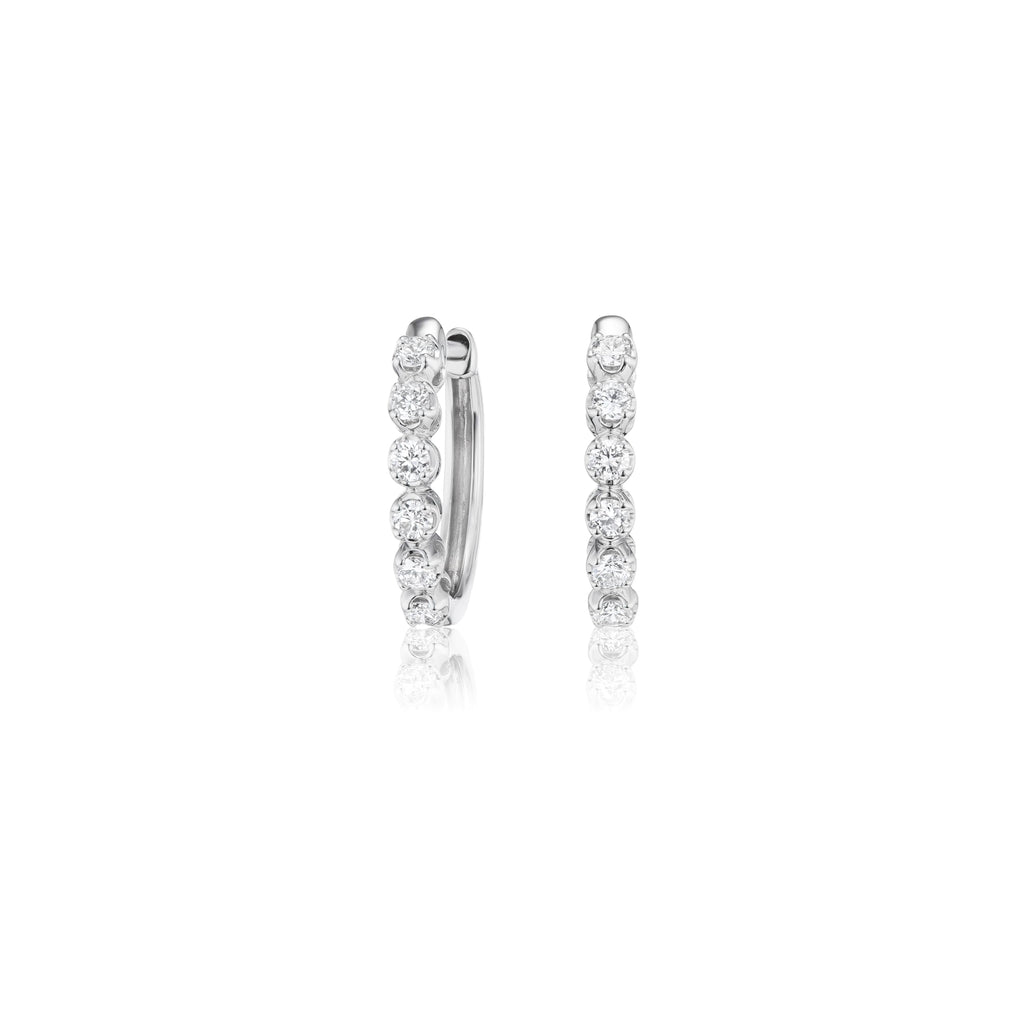 Huggie Hoop Earrings in 10K Gold [0.33 - 0.50 Ct. Tw.]