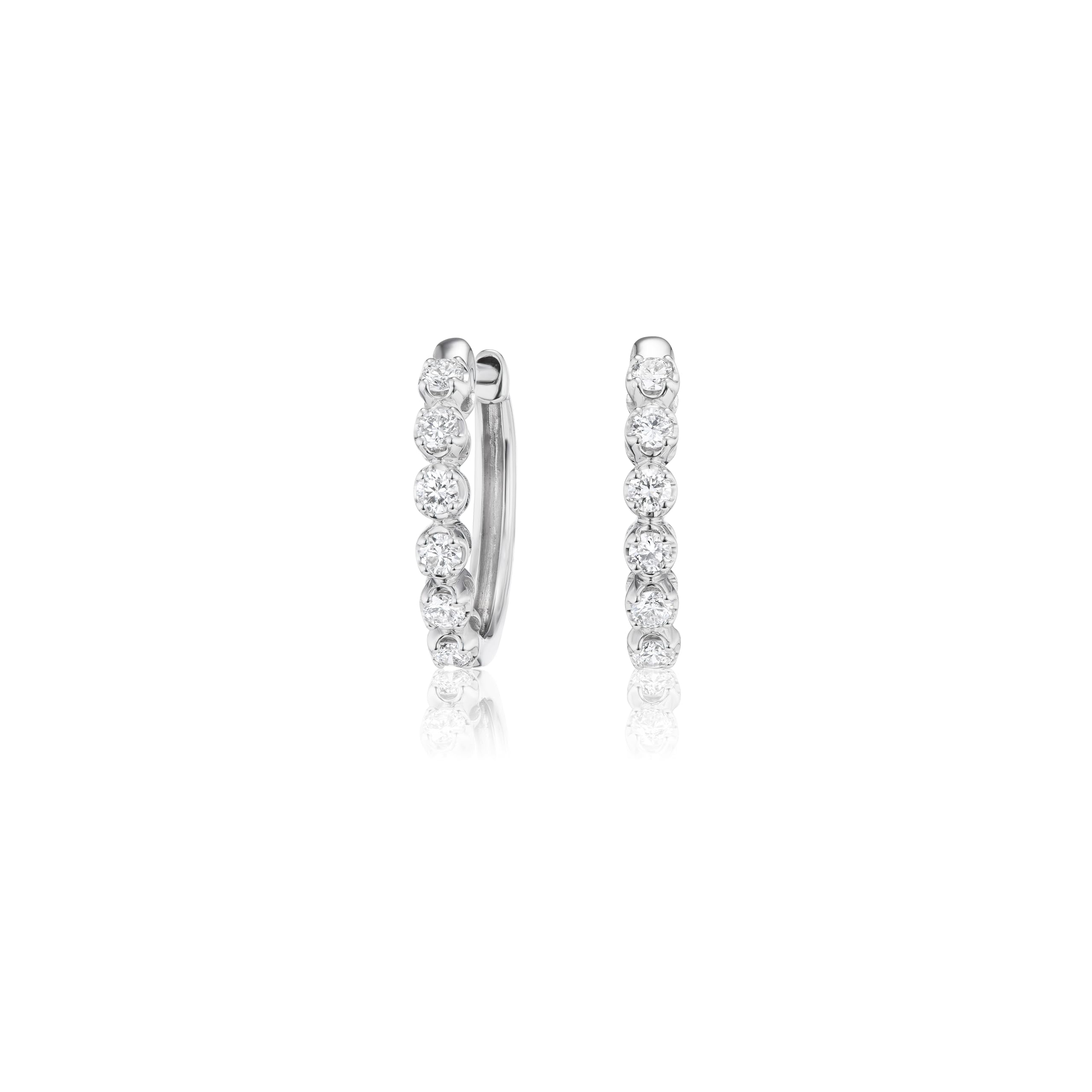 Lab Grown Diamond Huggie Hoop Earrings for Women