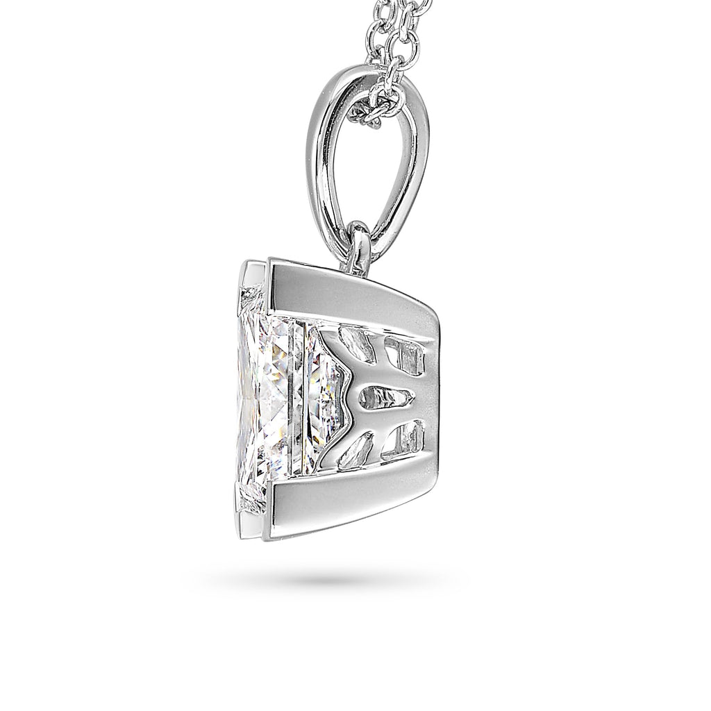 Princess Cut Necklace in 14K Gold [0.33 - 3.00 Ct. Tw.]