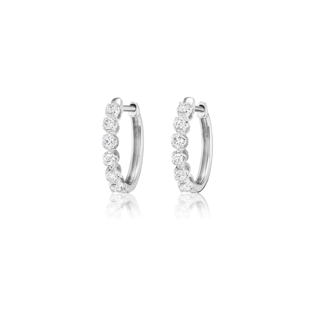 Huggie Hoop Earrings in 10K Gold [0.33 - 0.50 Ct. Tw.]