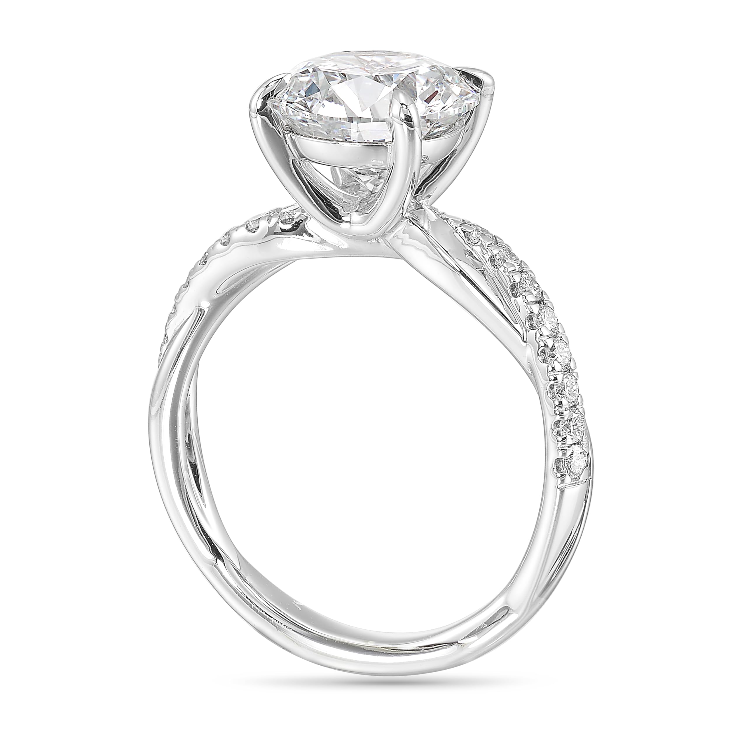IGI Certified Lab Grown Diamond Engagement Ring for Women 3.26 carats