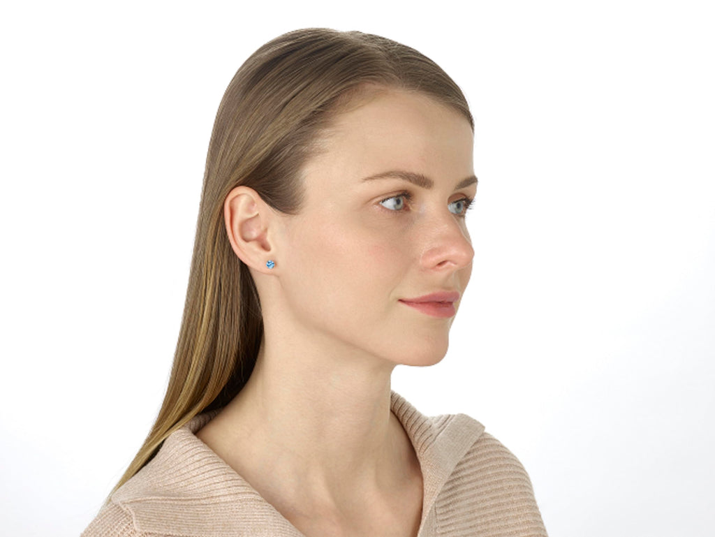 Blue Diamond Studs in 14K Gold [1.00 Ct. Tw.]