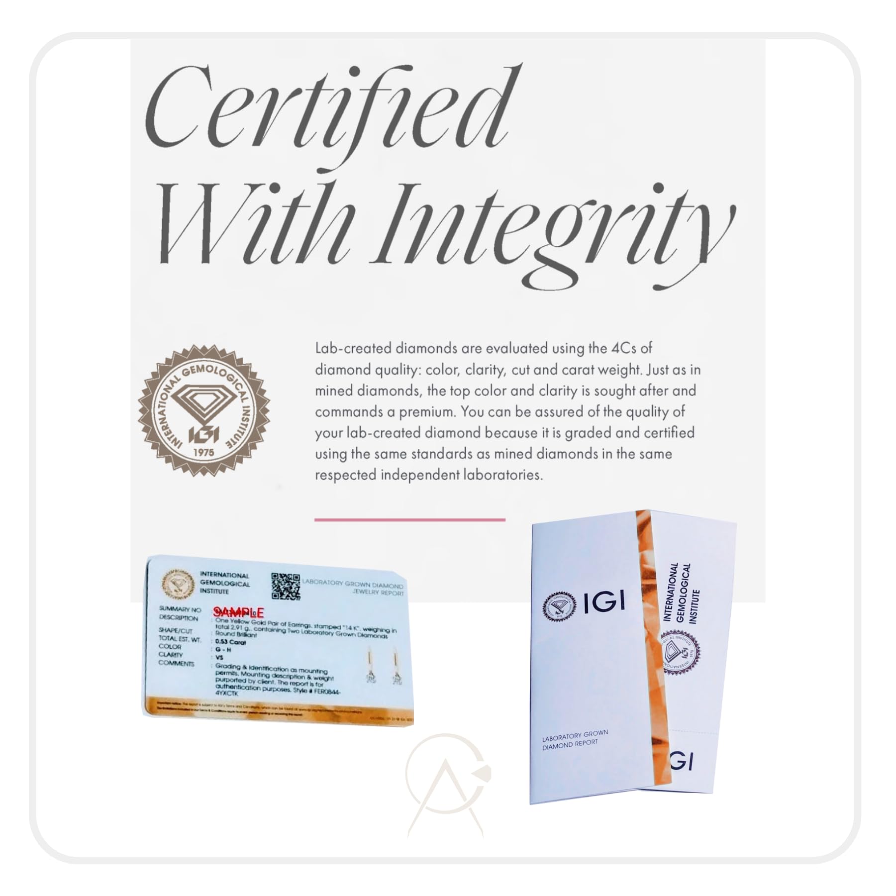 IGI Certified Lab Grown Diamond Hoop Earrings – Ethical Luxury