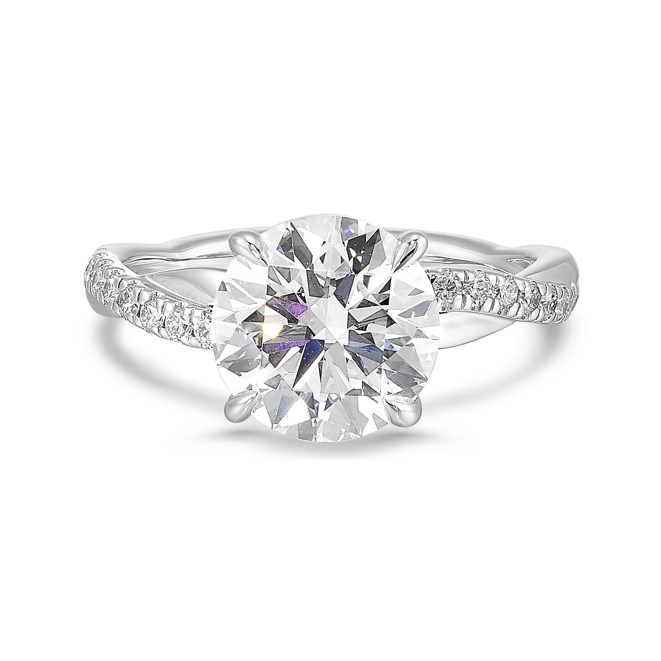 IGI Certified Lab Grown Diamond Engagement Ring for Women 3.26 carats