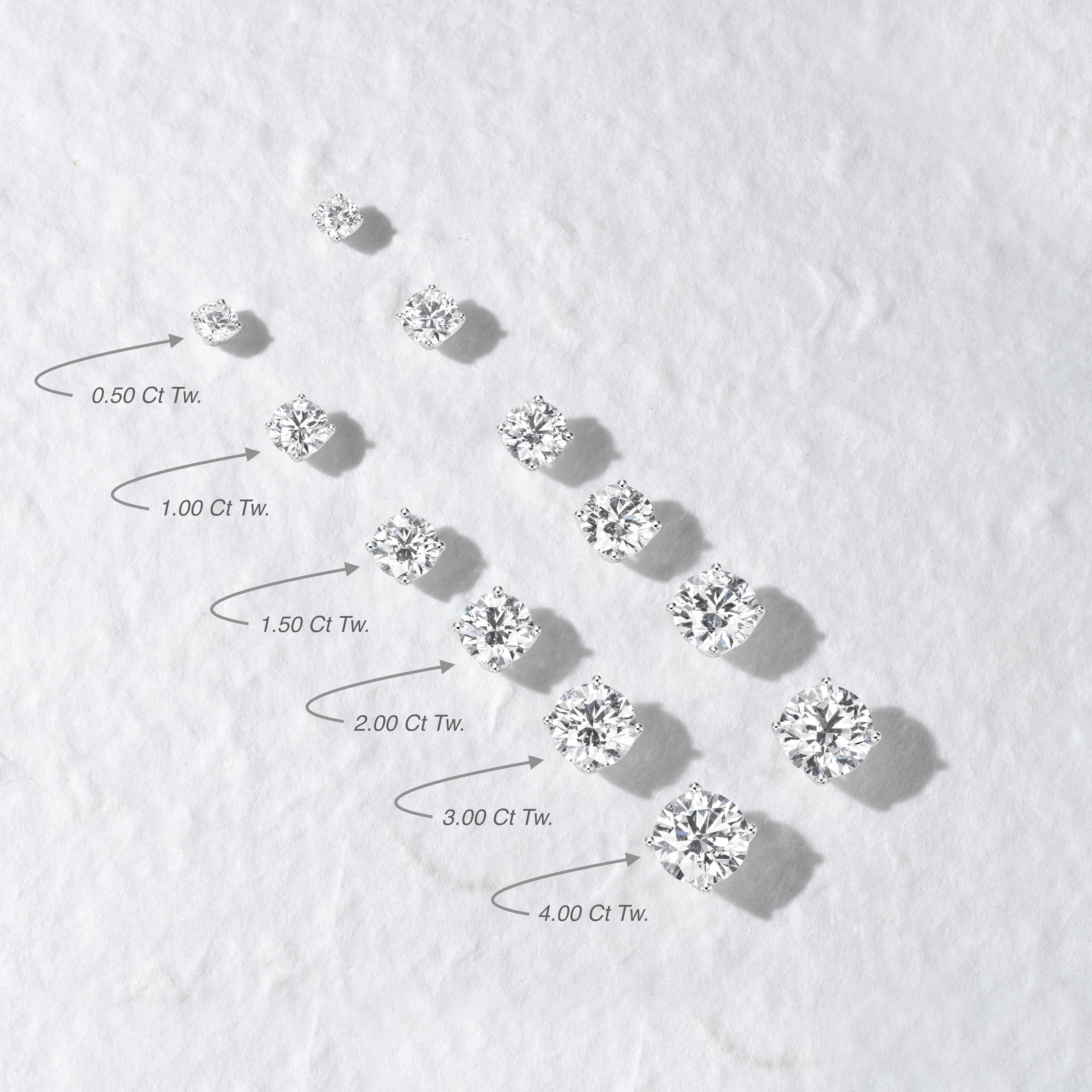 IGI Certified Lab Grown Diamond Stud Earrings