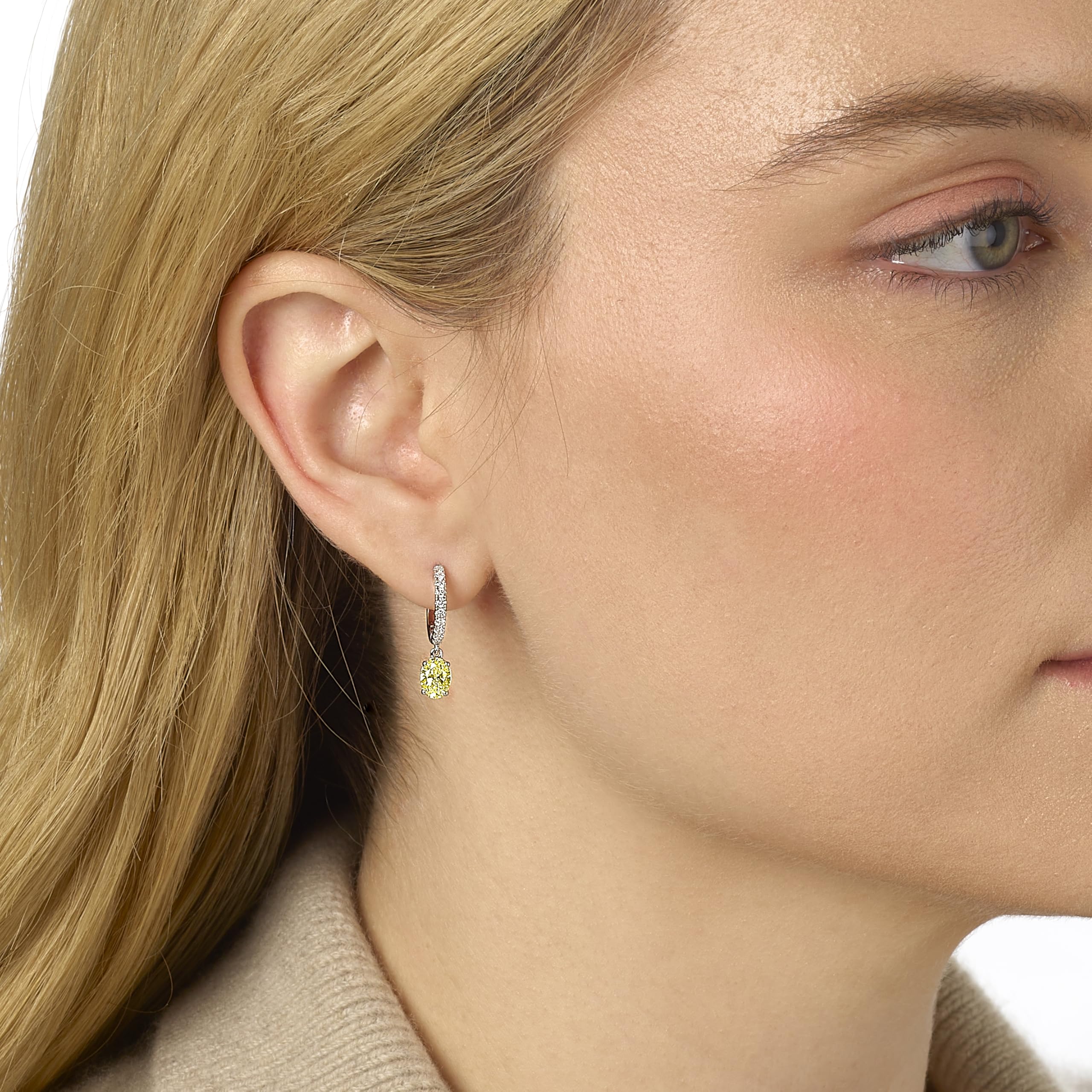 IGI Certified Lab Grown Diamond Hoop Earrings – Ethical Luxury