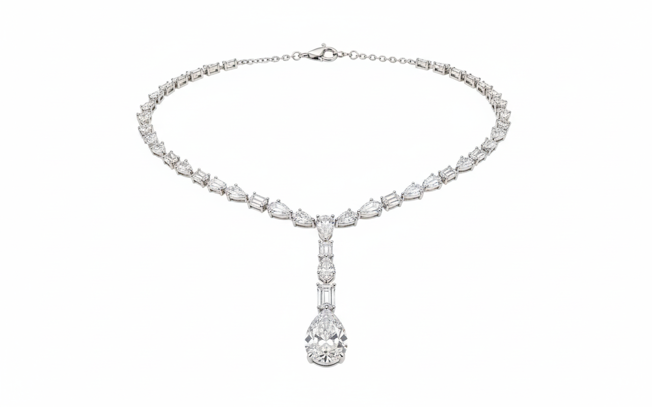Celestia Cascade Diamond Y-Necklace
