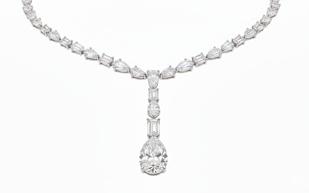 Celestia Cascade Diamond Y-Necklace
