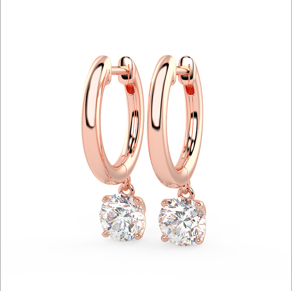 Sirius Drop Huggies (1.00 Ct. Tw.)