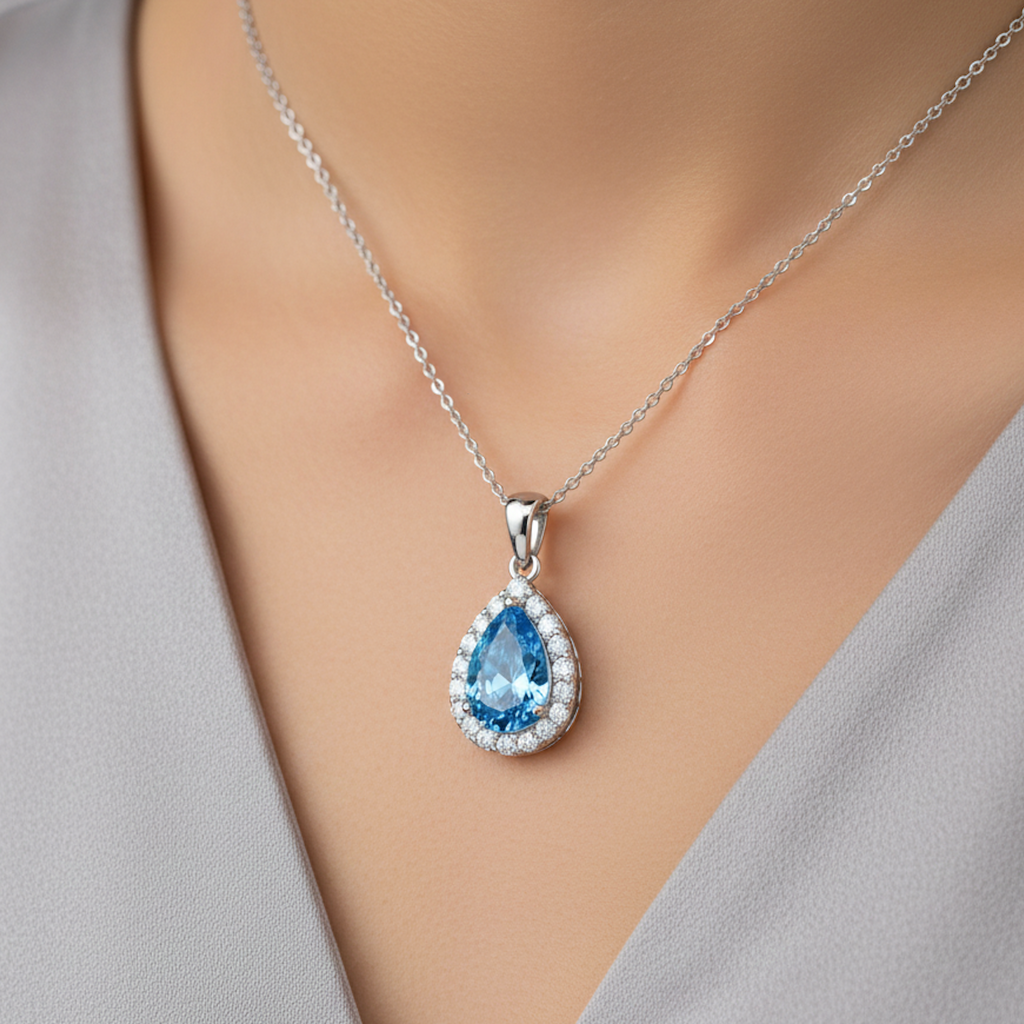 The Blue Zenith Halo Pendant