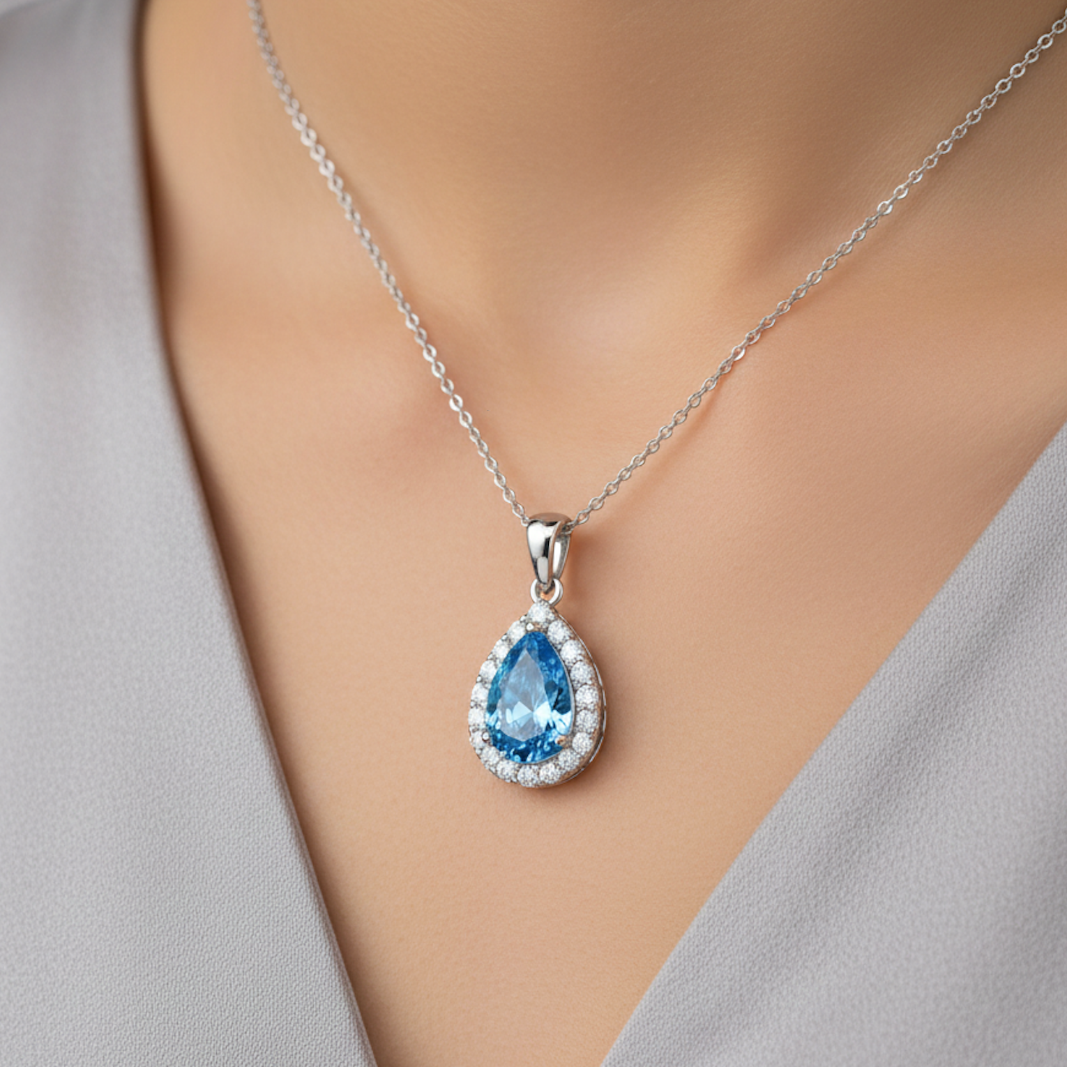 The Blue Zenith Halo Pendant