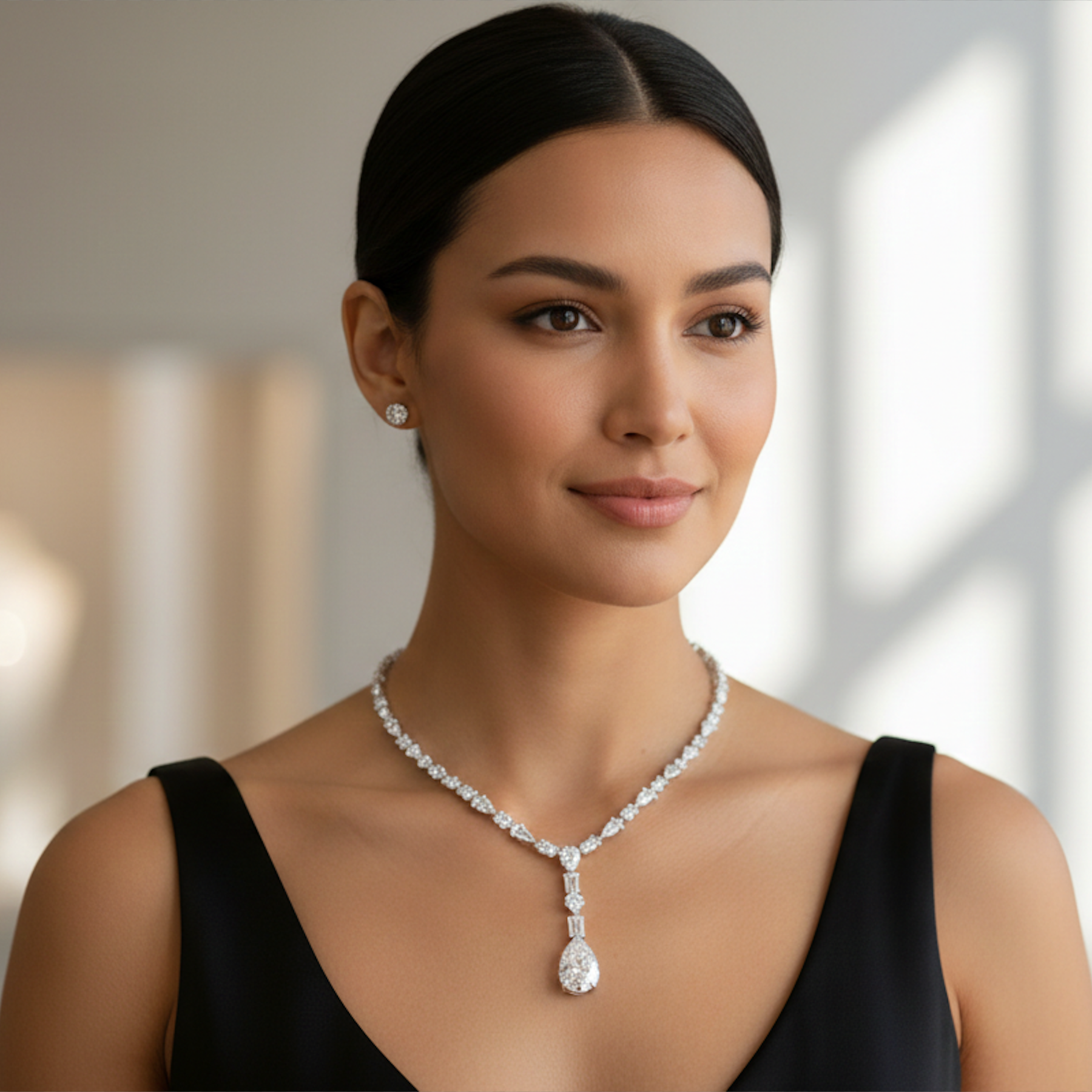 Celestia Cascade Diamond Y-Necklace