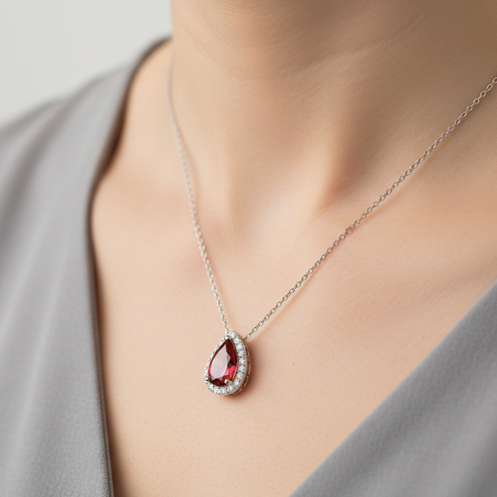 The Crimson Supernova Pendant