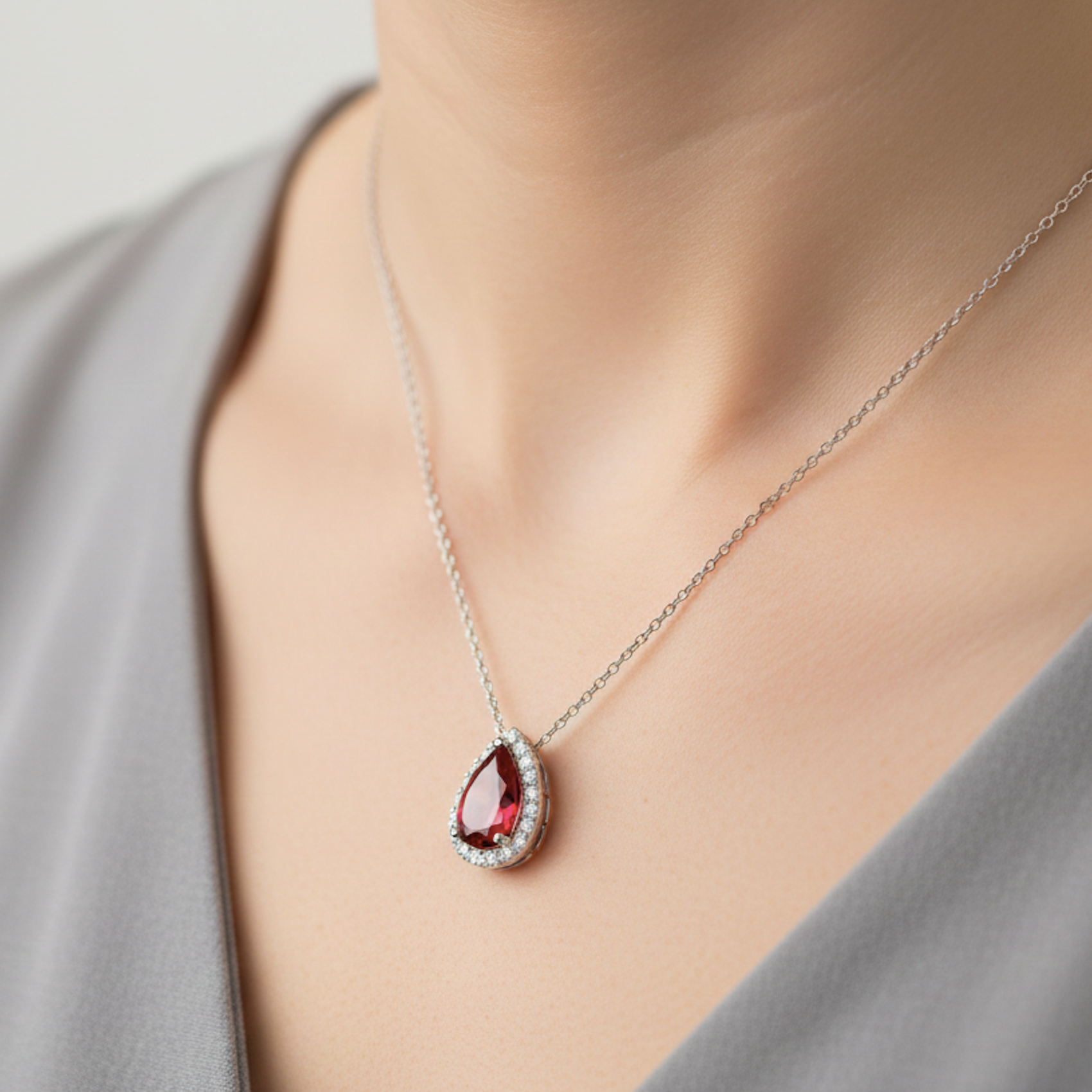 The Crimson Supernova Pendant