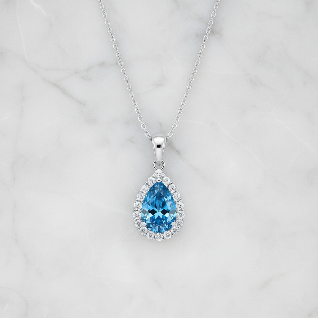 The Blue Zenith Halo Pendant
