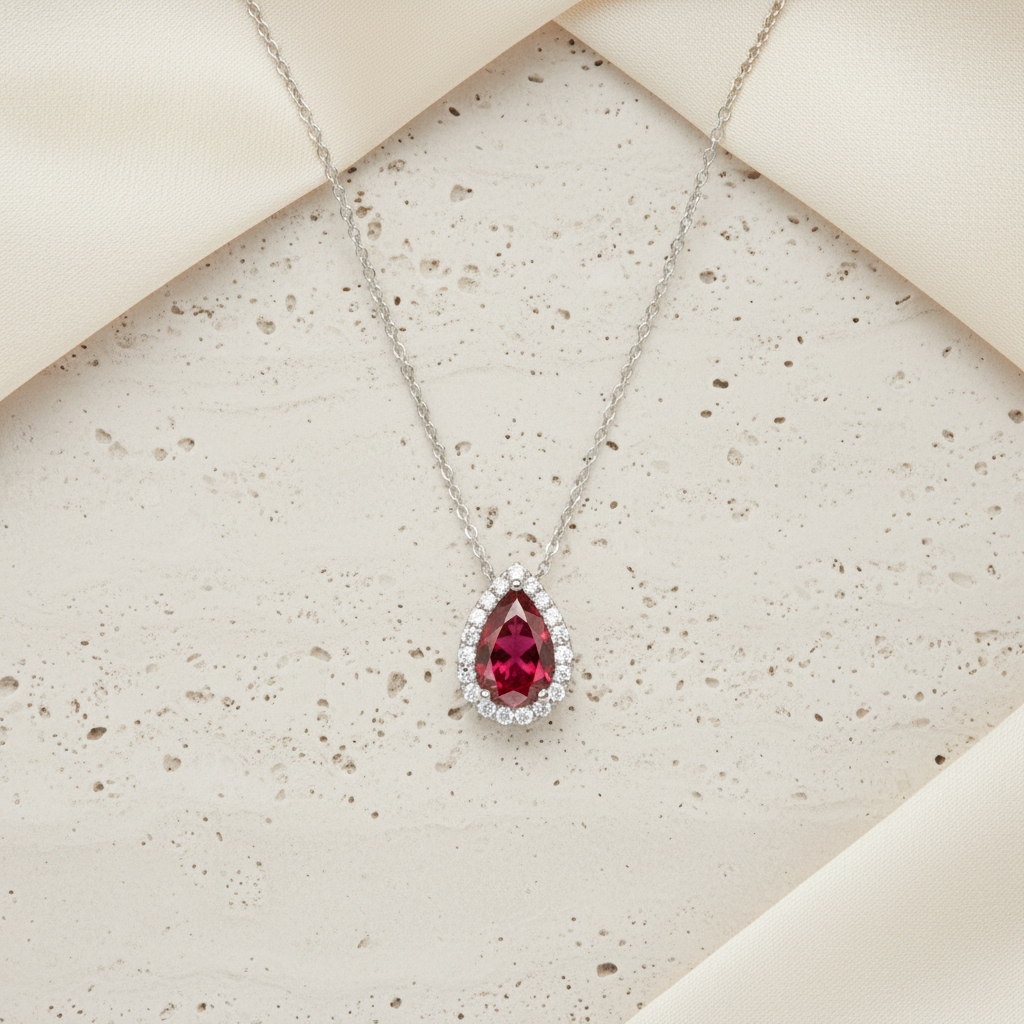 The Crimson Supernova Pendant