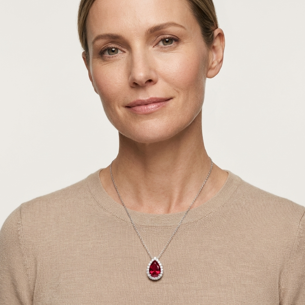 The Crimson Supernova Pendant