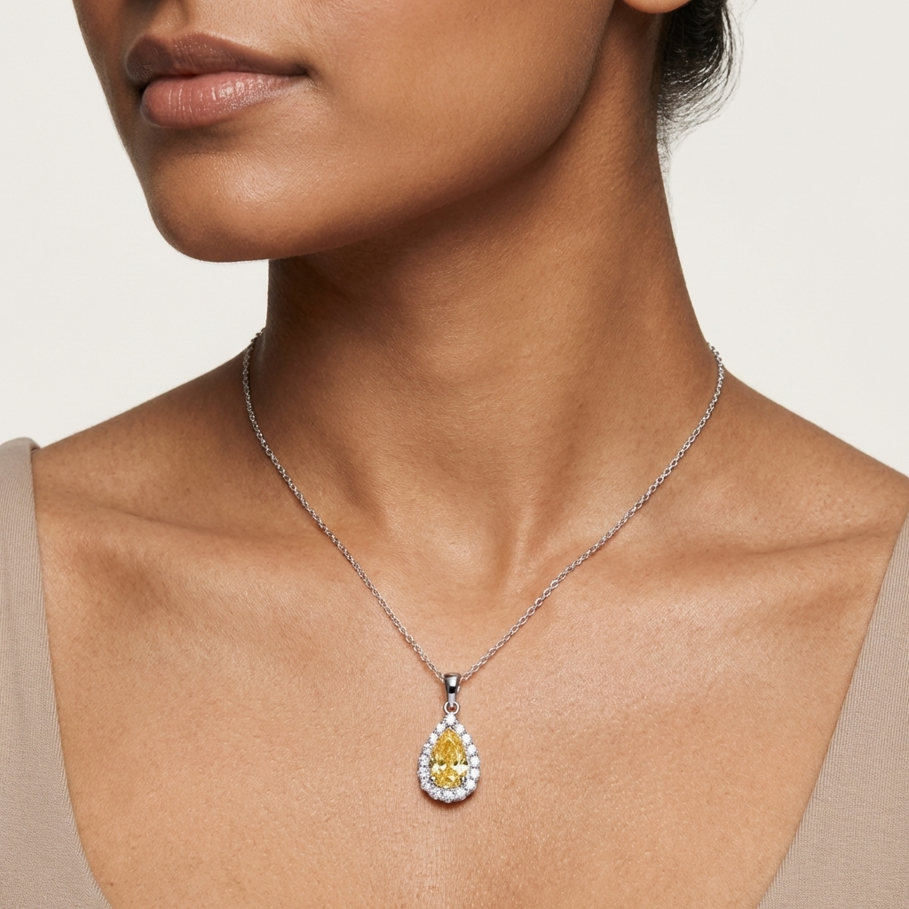 The Solara Halo Pendant