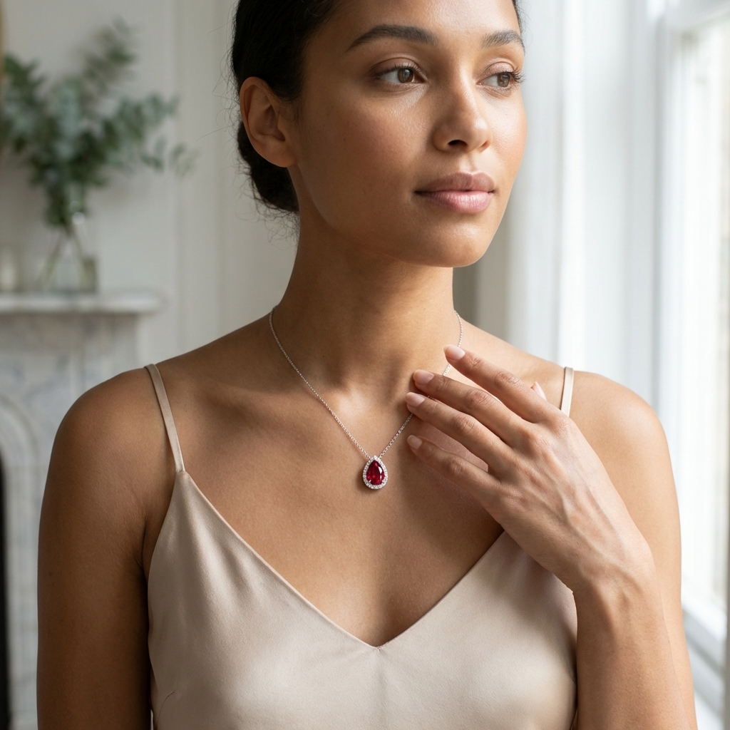 The Crimson Supernova Pendant