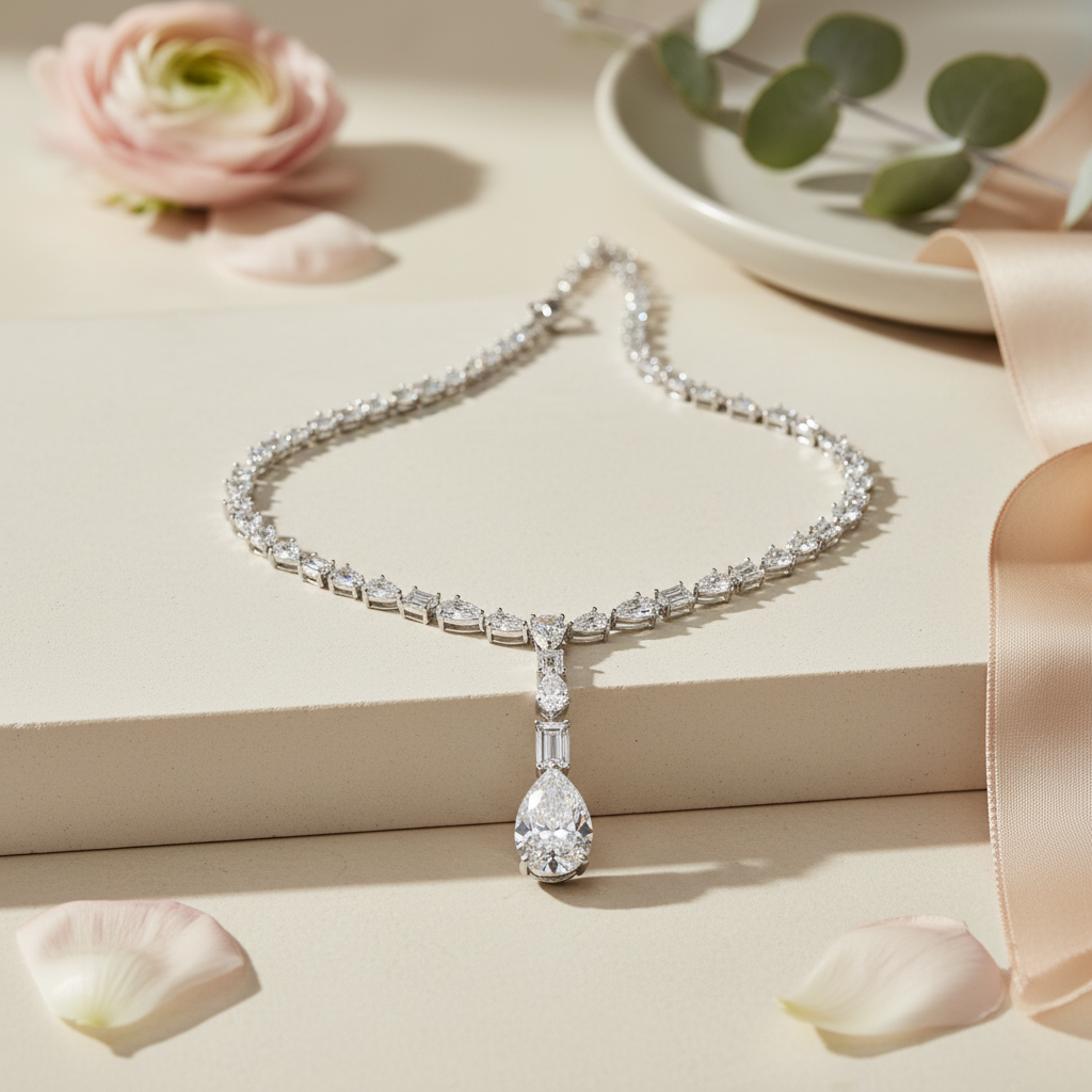 Celestia Cascade Diamond Y-Necklace