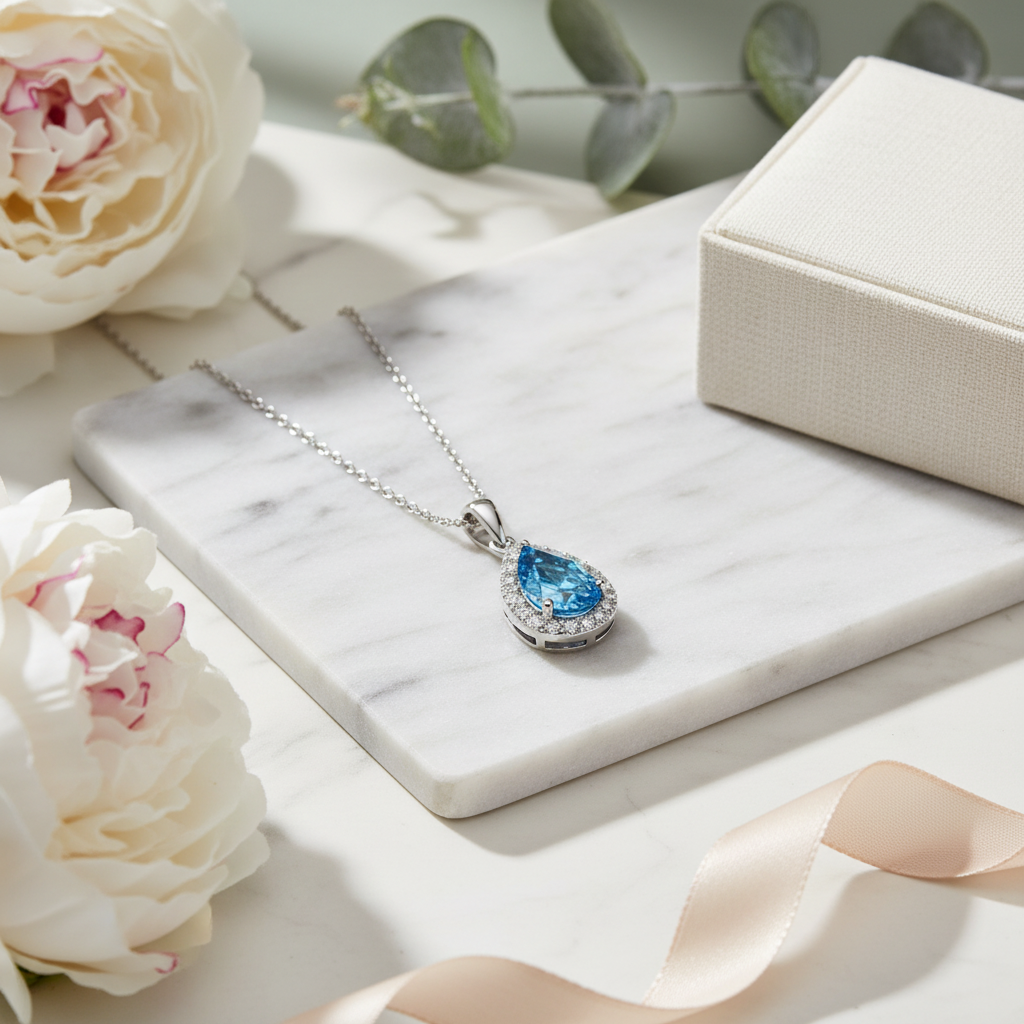 The Blue Zenith Halo Pendant