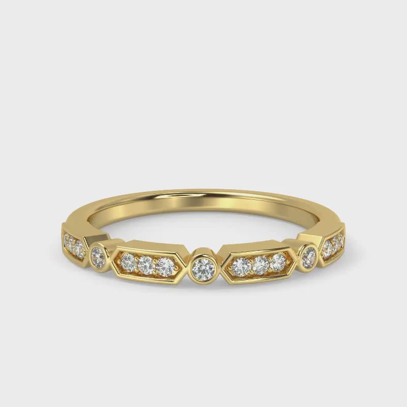 Voyager Ring in White Gold in 10K Gold (0.11 Ct. Tw.)