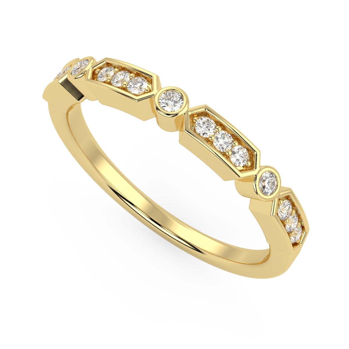 Voyager Ring in White Gold in 10K Gold (0.11 Ct. Tw.)