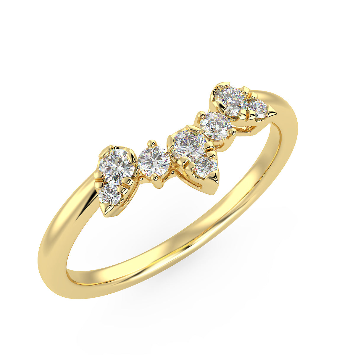 Supernova Band in Yellow Gold (0.15 Ct. Tw.)
