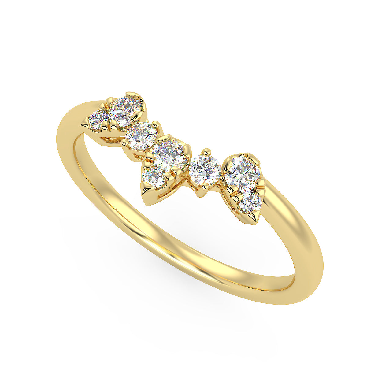 Supernova Band in Yellow Gold (0.15 Ct. Tw.)