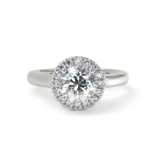Rigel Engagement Ring in White Gold