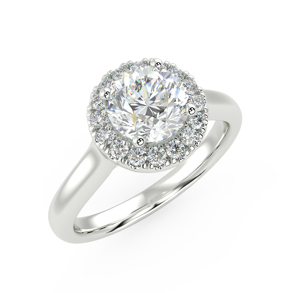 Rigel Engagement Ring in White Gold