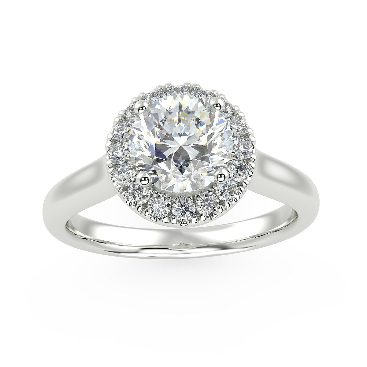 Rigel Engagement Ring in White Gold