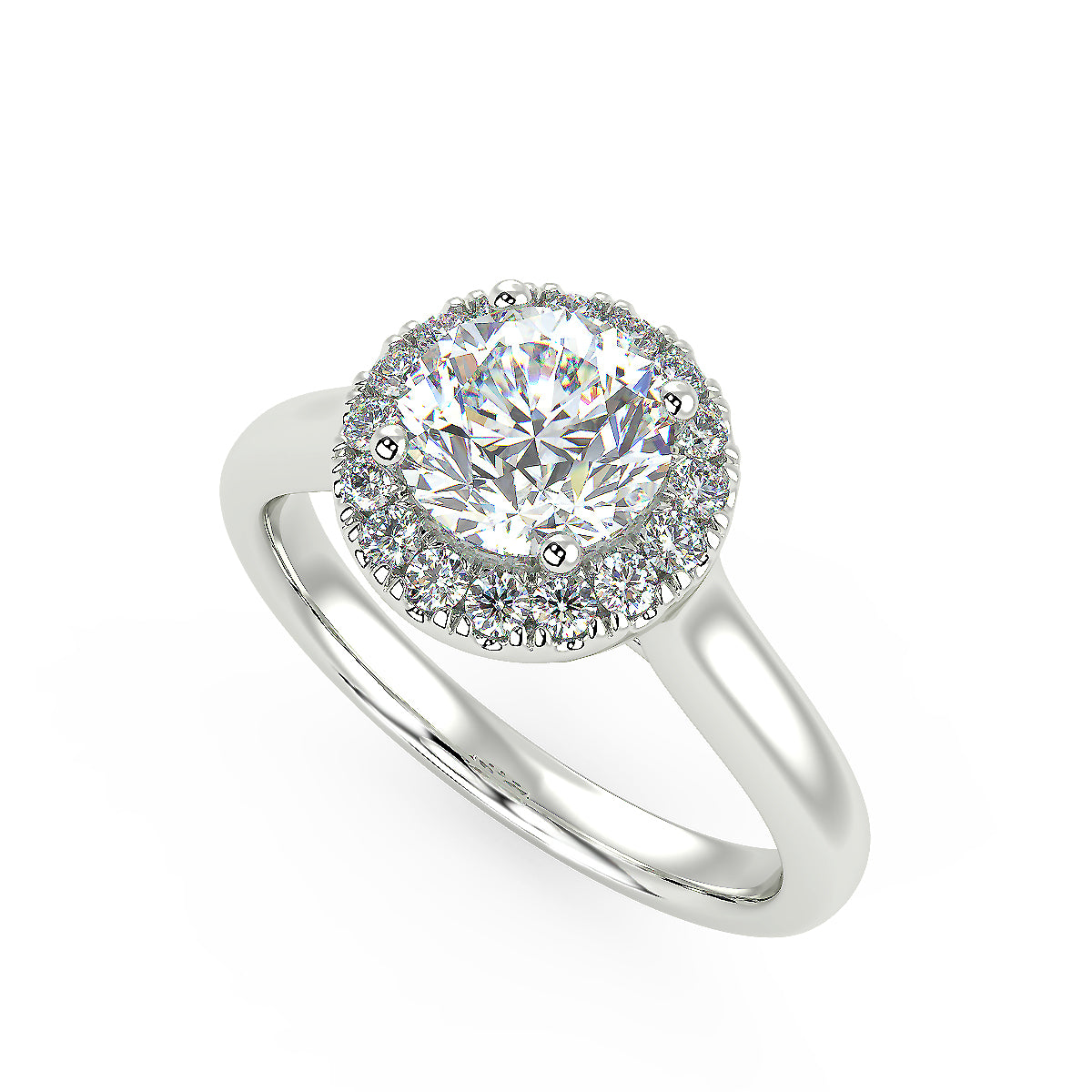 Rigel Engagement Ring in White Gold
